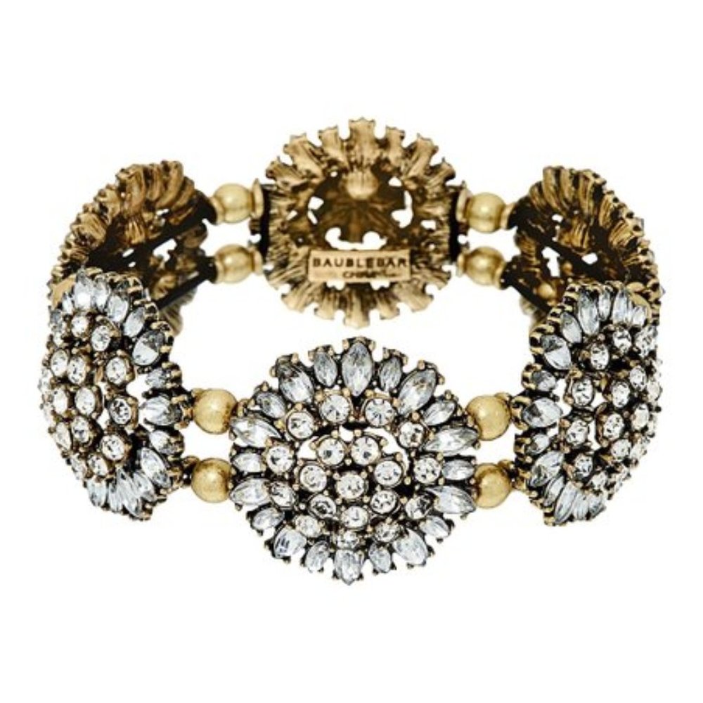 NWOT $68 BaubleBar Crystal Dandelion Bracelet
